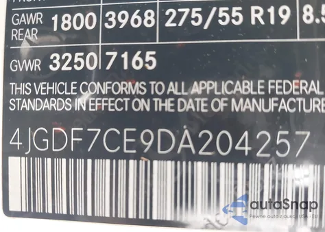 2013 Mercedes-Benz Gl 450 4Matic from USA, damaged, VIN 4JGDF7CE9DA204257